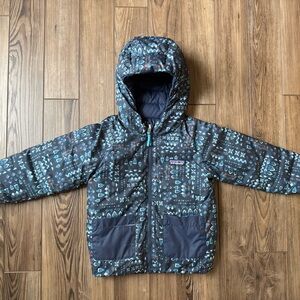 Patagonia Reversible Down Sweater Hooded Puffer Jacket - Toddler Boys